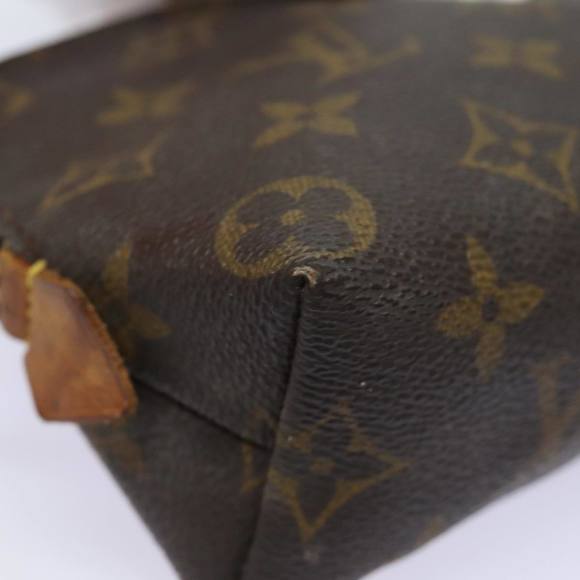LOUIS VUITTON Monogram Pochette Cosmetic PM Cosmetic Pouch M47515 LV Auth 78945 - Picture 7 of 16